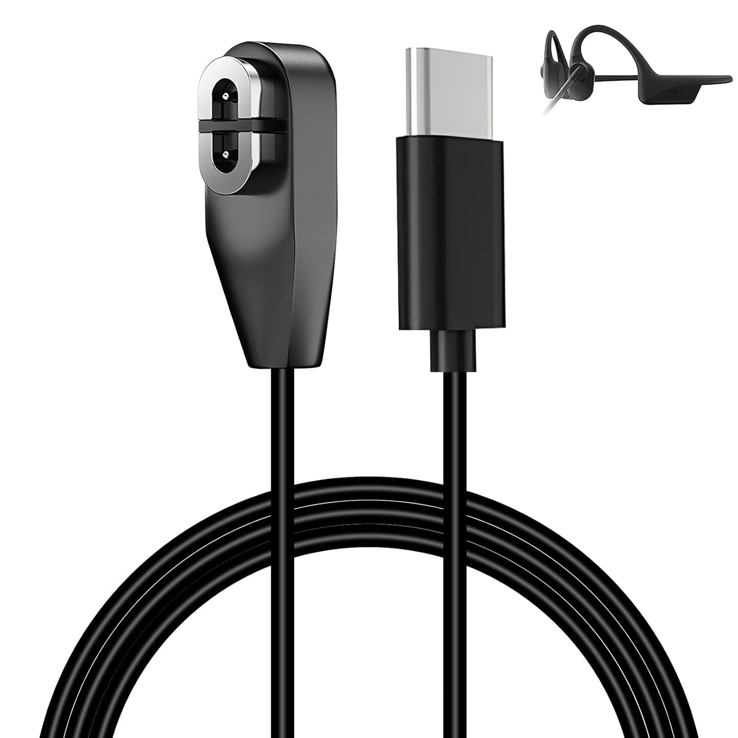 磁気充電器 1M Type-C充電ケーブル Shokz OpenRun/Shokz OpenComm/Shokz OpenRun Pro/Shokz OpenRun Mini 対応 1M USB-Micro (1 個)