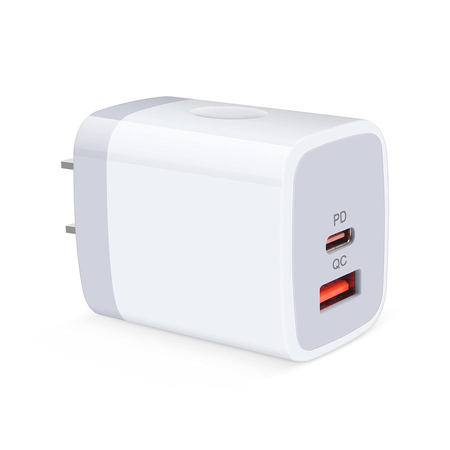 USB充電器 2ポート 20W USB-C電源アダプタ*2個 with 1.5M 60W タイプC ケーブル*2本 PD&QC3.0対応/USB-A&USB-C/PSE認証 急速充電器 Type-C ACアダプター USB コンセント タイプC 充電器 スマホ充電器 iPhone 16e/16シリーズ、iPad Pro、Galaxy S21、Androidその他対応(ホワイト)