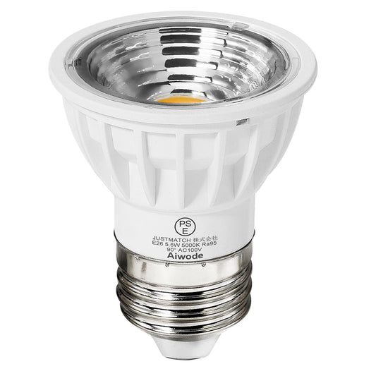 5.5W LED電球、昼光色6000K、E26口金ハロゲン電球50-60W形相当LEDスポットライト、圧倒的の演色性Ra95 長寿命JDR50の代替品消費電力5.5W 非調光 広配光タイプ90度、明るさ550lm