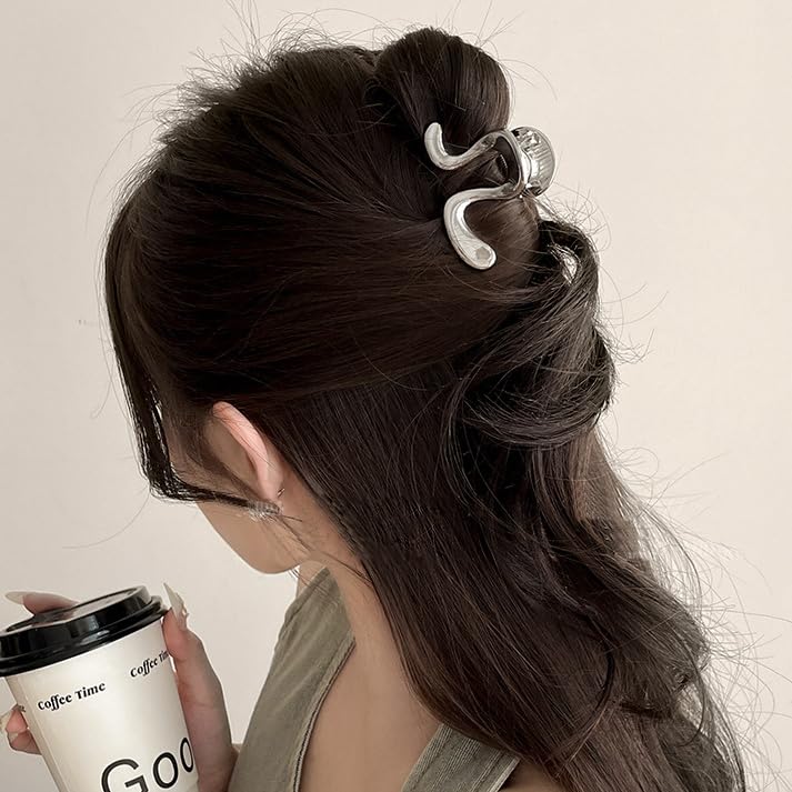 ヘアクリップ 小さめ 6cm しっかりとまる クリップ バンスクリップ ヘアアクセサリー 金属製 バナナクリップ 大人向け 韓風 シンプル オフィス レディース 重量であり 髪留め 髪飾り