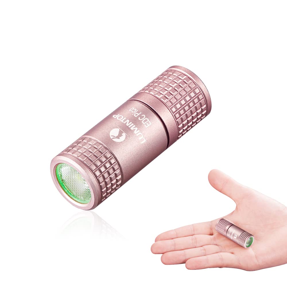 LUMINTOPキーホルダーLED懐中電灯USB充電式最大130ルーメン実用点灯4時間 2モード IPX8防水 1.5M耐衝撃