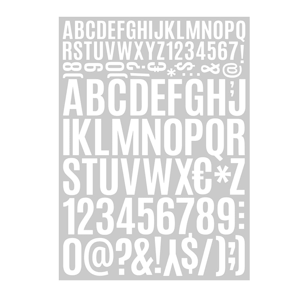 アルファベット数字 シール 5枚セット 2cm, 4cm 数字 大文字 小文字 ステッカー 防水 自己粘着 DIY シール