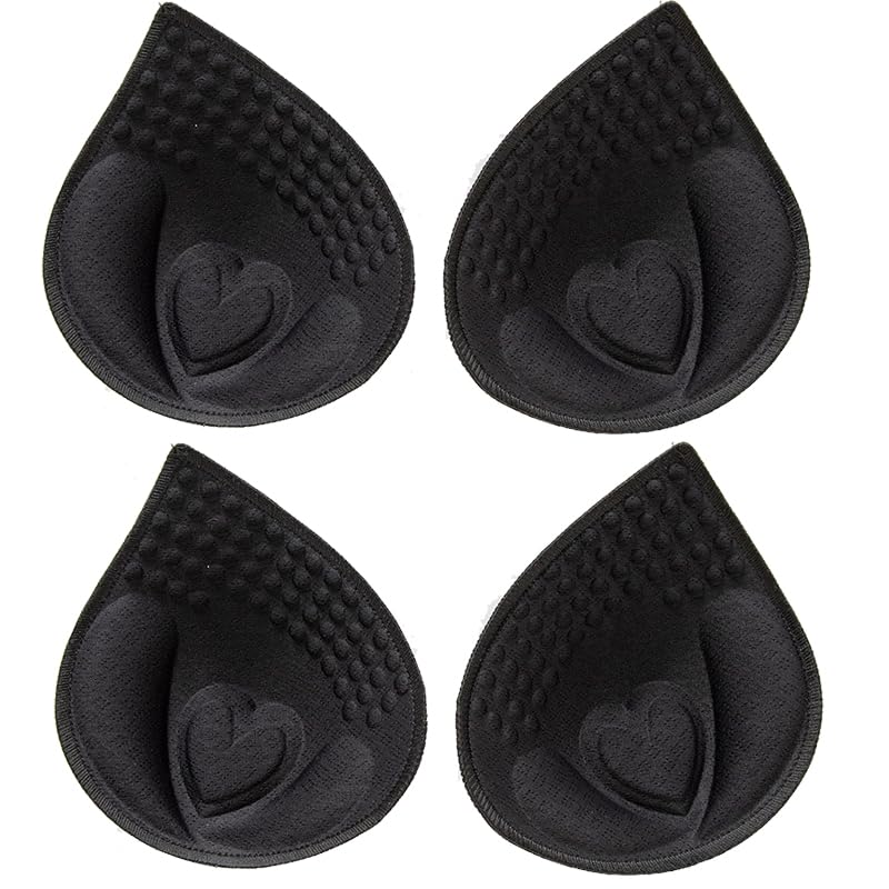 ペア4枚 ブラパッド 胸パッド パッド ブラ カップ取り外し エッジロックカップUP 蒸れない 極厚ブラパッド 縁処理 型崩れしにくい ブラジャー レディース 型崩れしにくい 薄い 通気性 ブラキャミ 付け替え ノンワイヤー パット