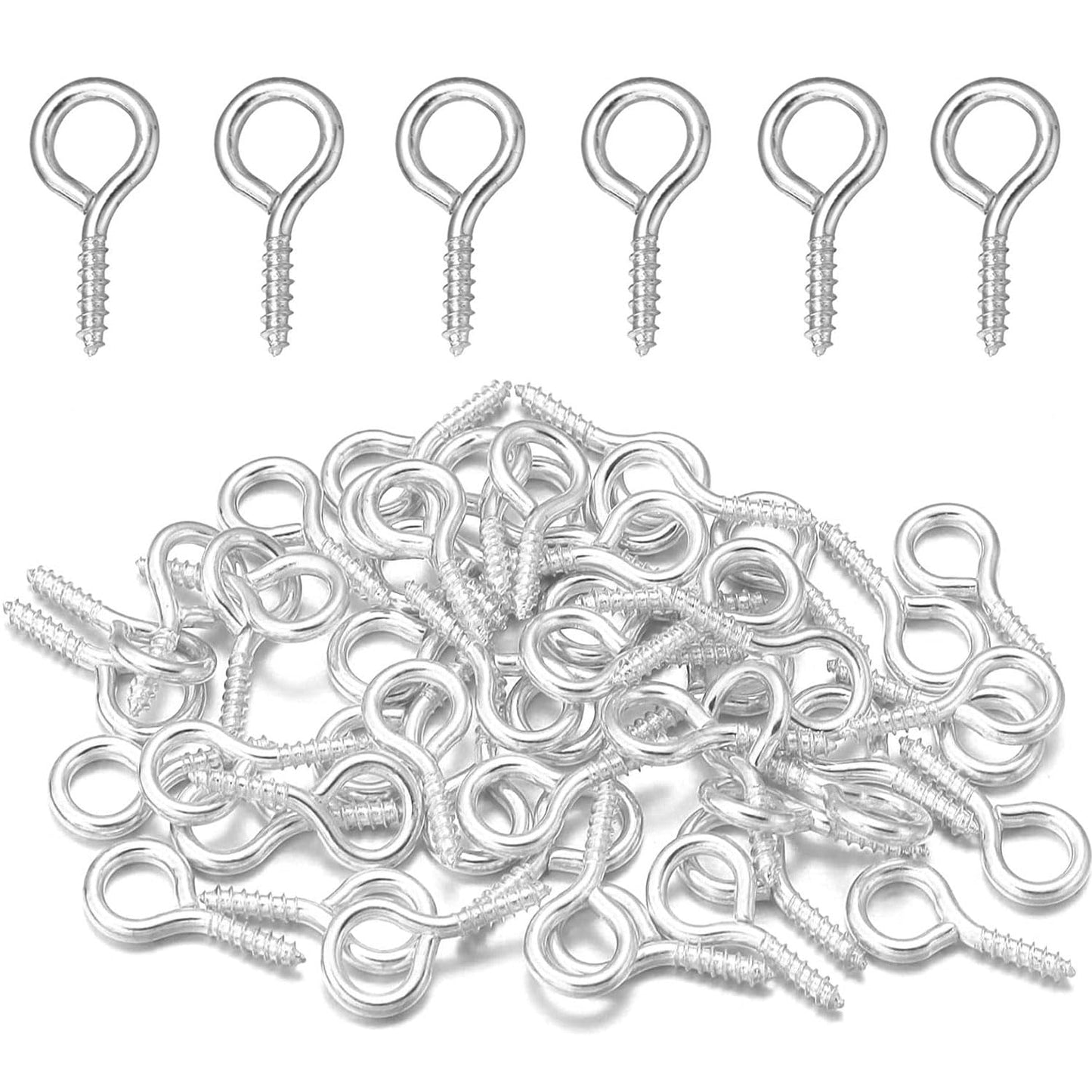 スパイラル加熱 約100個 4*8mm セット ヒートパス UV樹脂パーツ ネジ イカリング 金属パーツ DIY材料 作業用品 ハードウェアアクセサリー