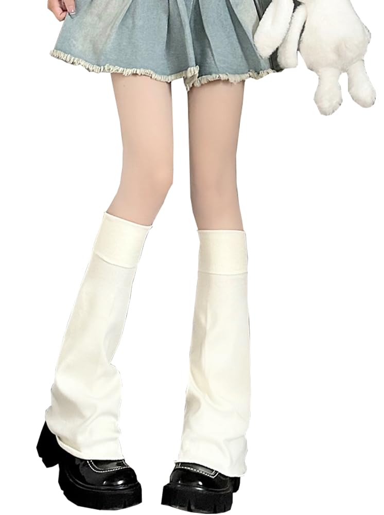 レッグウォーマー 足首ウォーマー レッグウォーマー レディース 暖かい 防寒 靴下 修正された脚の形状 カフスカバー 女性 レッグカバー 制服 ソックス ルーズソックス 冷え対策 厚手 可愛い 脚の長さを見せる