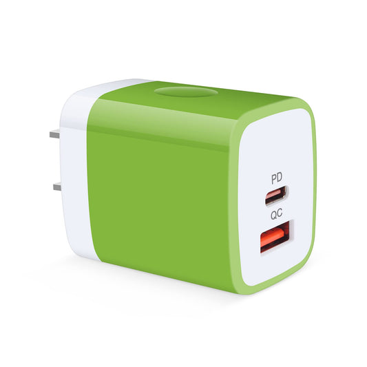 USB充電器 2ポート 20W USB-C電源アダプタ*2個 with 1.5M 60W タイプC ケーブル*2本 PD&QC3.0対応/USB-A&USB-C/PSE認証 急速充電器 Type-C ACアダプター USB コンセント タイプC 充電器 スマホ充電器 iPhone 16e/16シリーズ、iPad Pro、Galaxy S21、Androidその他対応(ホワイト)