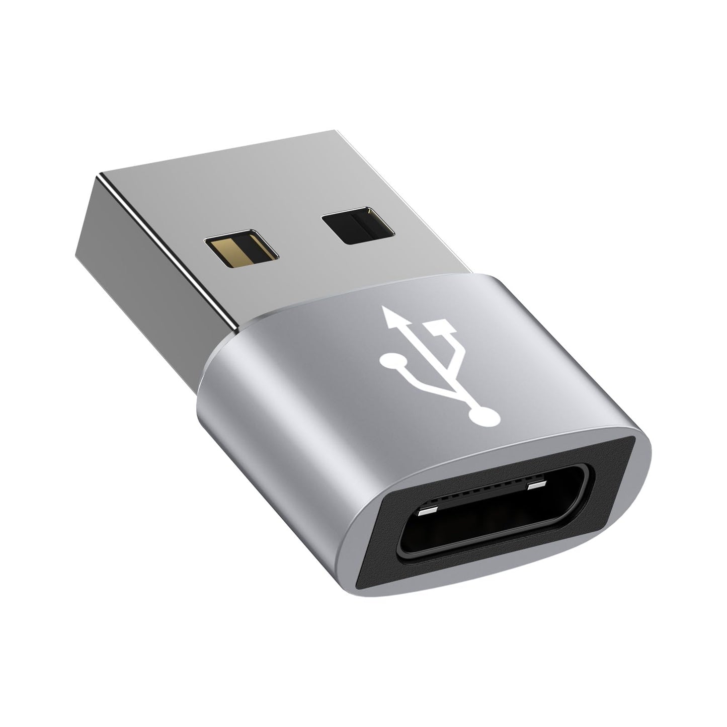 USB Type-C 変換アダプタ USB タイプC （メス） To USB 2.0（オス） [ QC3.0 急速充電・高速データ転送同期] Windows 10 / Mac OS MacBook iPad Pro iPhone 13/12/11 Pro Maxなどに対応 ブラック