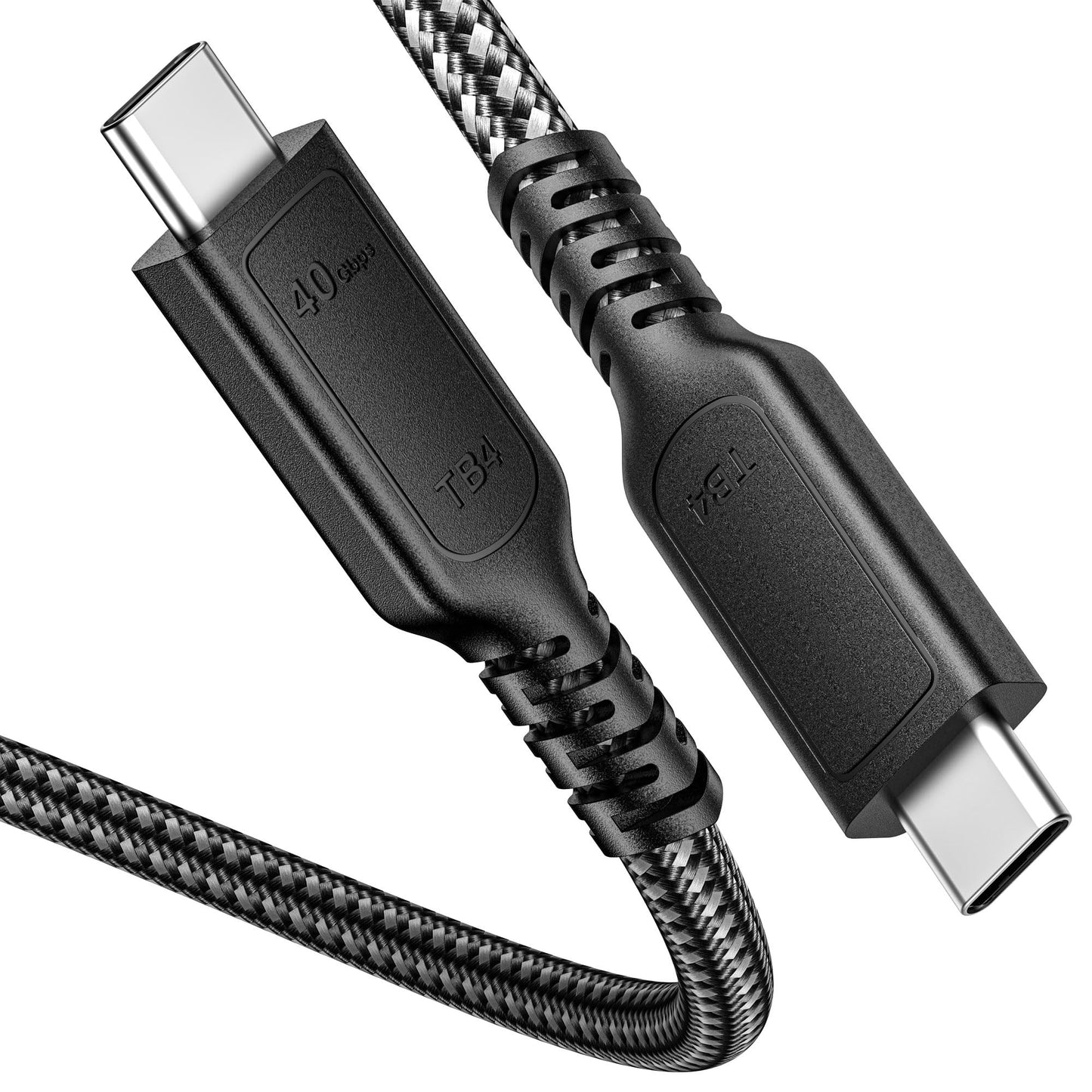 Thunderbolt 4ケーブル USB C 高速データ転送 1.8m、40Gbps 8K@60Hz ビデオ 240W急速充电、Thunderbolt 3/ USB 4と下位互換 iPhone 15 MacBook Pro Air iPad Pro/Air 他対応