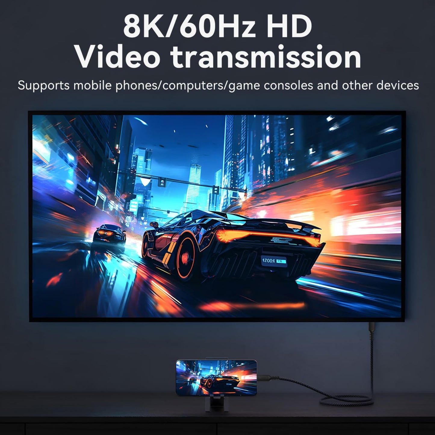 Thunderbolt 4ケーブル USB C 高速データ転送 1.8m、40Gbps 8K@60Hz ビデオ 240W急速充电、Thunderbolt 3/ USB 4と下位互換 iPhone 15 MacBook Pro Air iPad Pro/Air 他対応