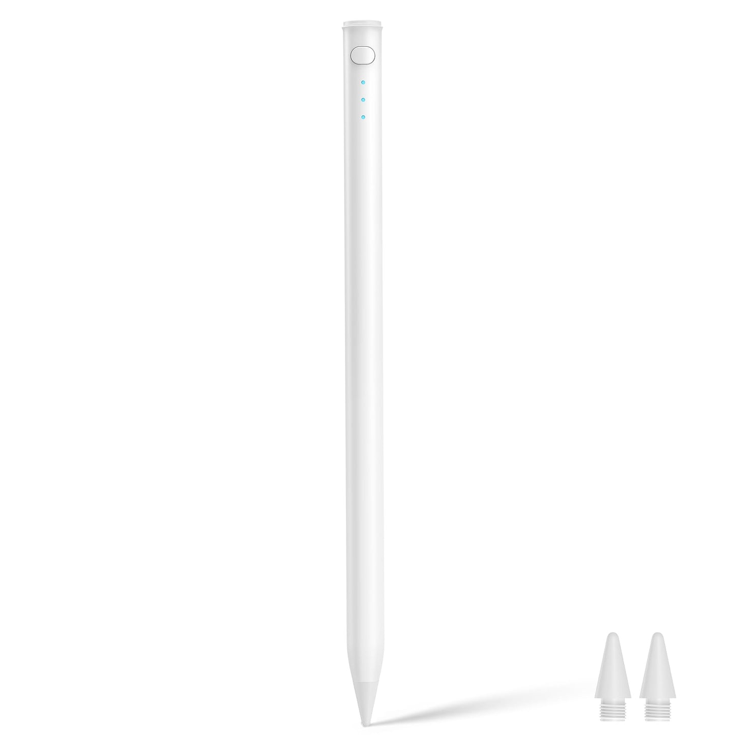 【iPad 2025モデル対応】USGMoBi タッチペン iPad専用 ペンシル 傾き検知 マグネット吸着 パームリジェクション機能 スタイラスペン Type-C充電式 超高精度 無遅延 iPad/iPad Air/iPad mini/iPad Pro 2018年以降iPadに対応 ペン先2枚付き ホワイト S13