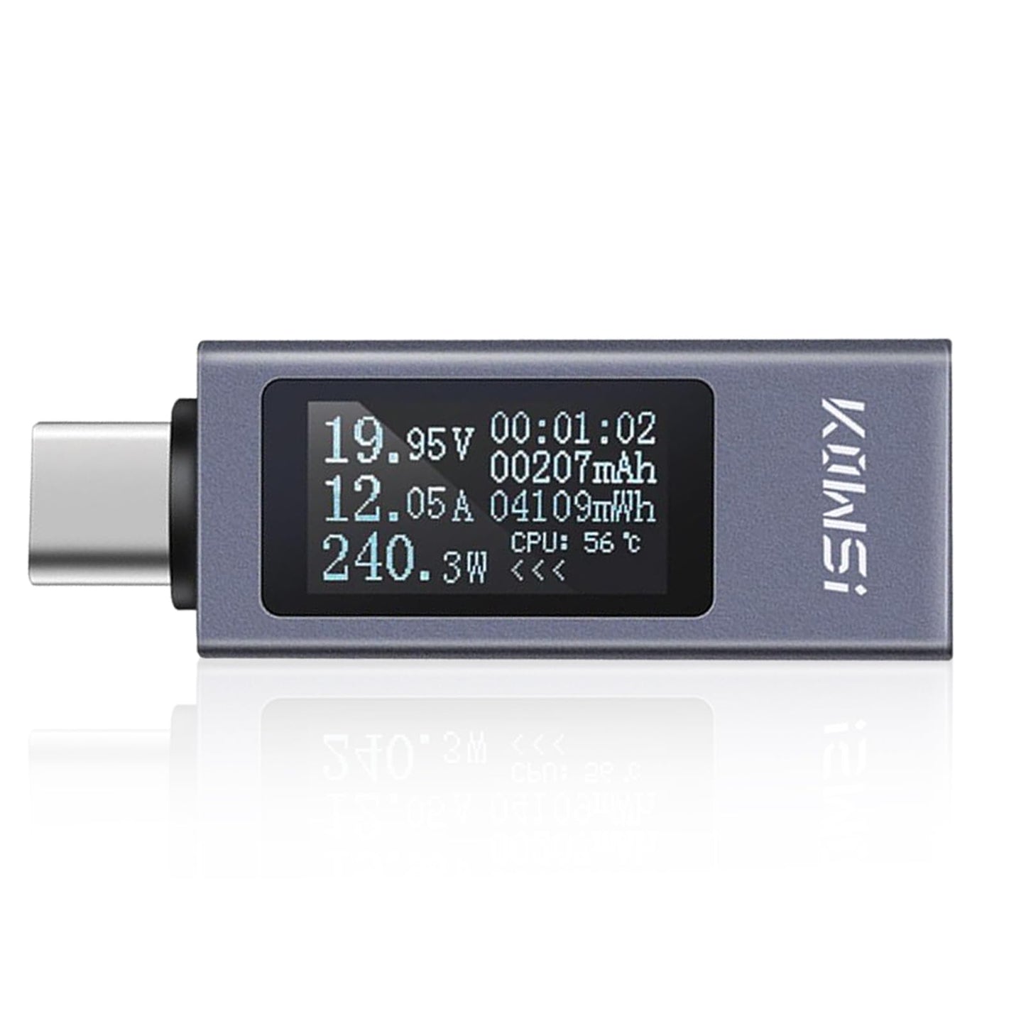 USB C テスター 多機能デジタルテスター DC 4.5-36V 0-8A 電流電圧計 電力容量テスター 複数の急速充電プロトコルに対応 HDスクリーン リアルタイムモニター メモリー機能 Type-C充電器