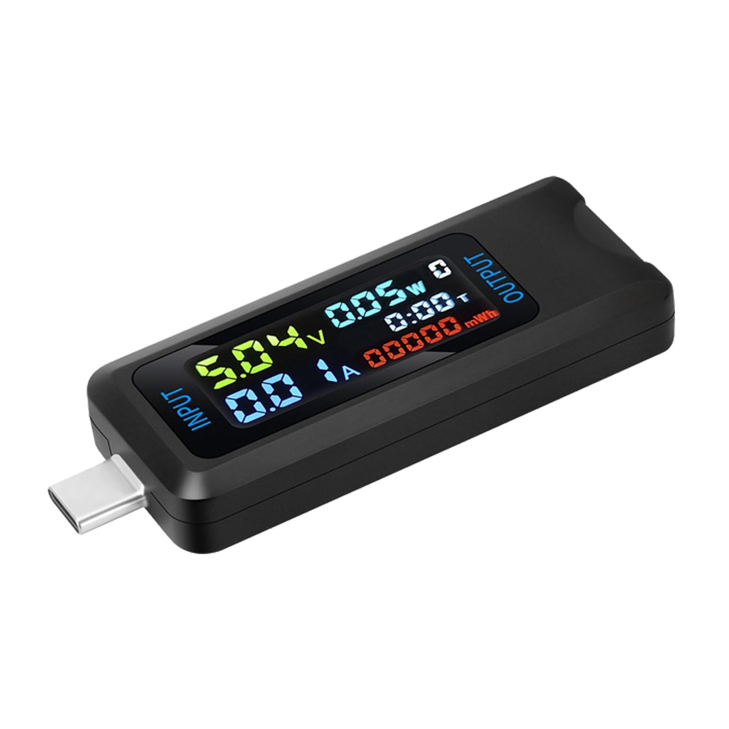 USB C テスター 多機能デジタルテスター DC 4.5-36V 0-8A 電流電圧計 電力容量テスター 複数の急速充電プロトコルに対応 HDスクリーン リアルタイムモニター メモリー機能 Type-C充電器