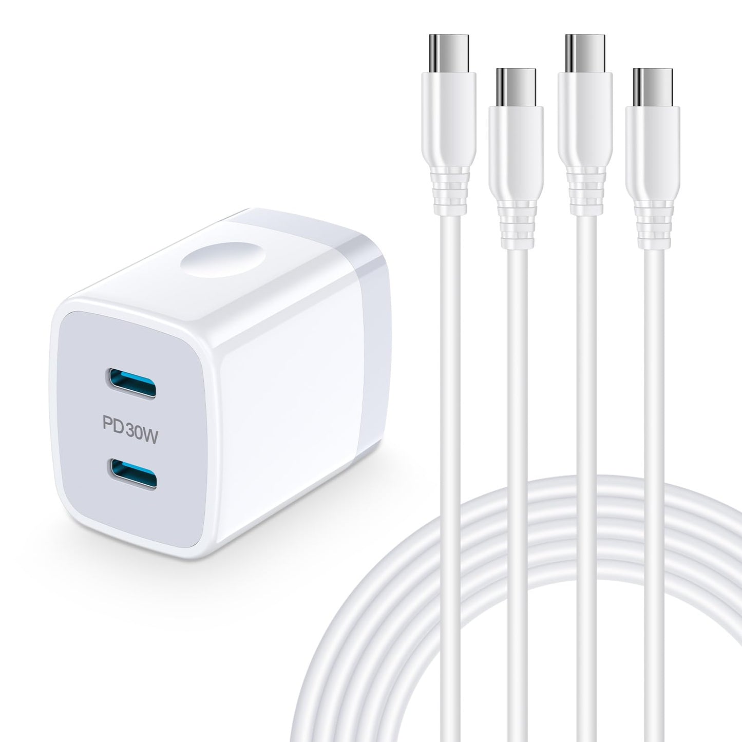急速充電器 Type-C 25W(USB PD 充電器 USB-C 2ポート)/ ACアダプター USB コンセント タイプC 充電器 iphone16充電器 アイフォン アンドロイド 充電器 スマホ 携帯充電器 iPhone 16e/16シリーズ、Galaxy S25、iPad Pro(2024)、Pixel7その他USB C 機器対応