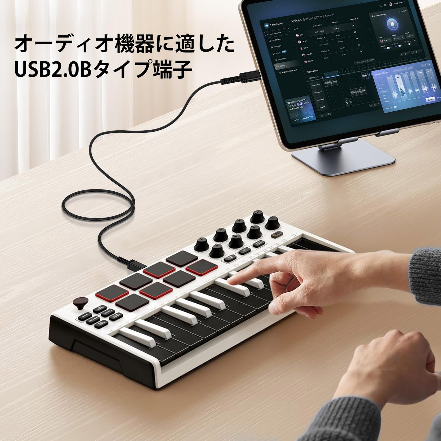 プリンターケーブル 3M USB A to USB B 金メッキ USB2.0 高速転送 Epson Canon Brother HP スキャナー/ファックス/コピー機対応