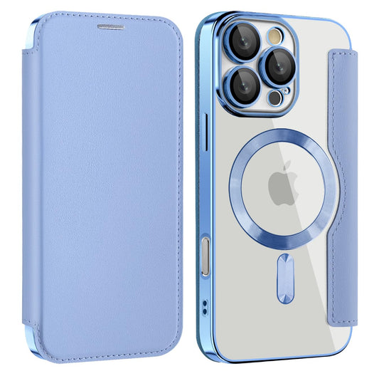 iPhone 14 pro ケース 手帳型 magsafe対応 6.1インチ 背面 透明 クリア 財布型 アイフォン 14 プロ ケース マグセーフ 手帳 ワイヤレス充電対応 カード入れ PU革 レザー スマホケース 軽量 スマホカバー