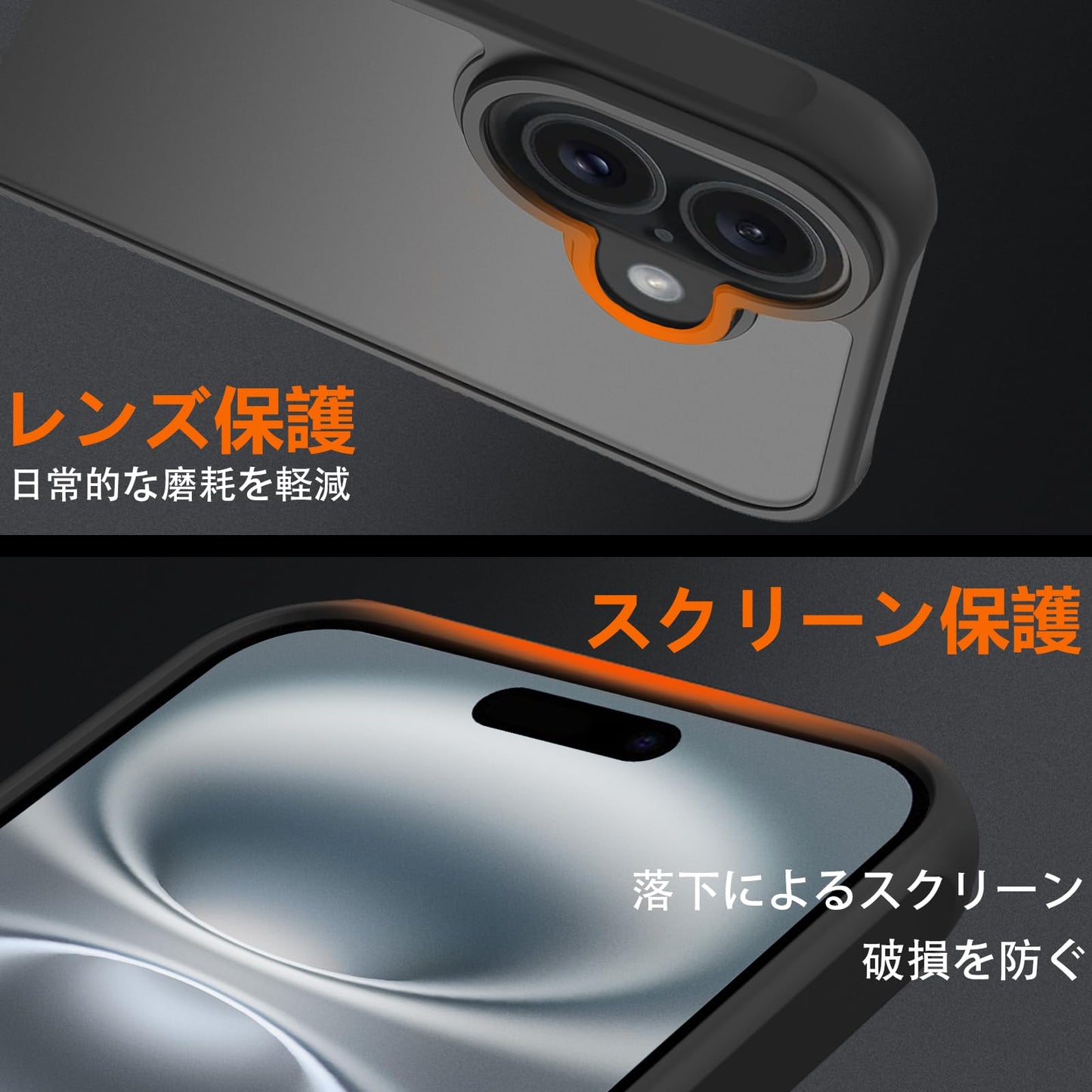iPhone SE ケース 第2世代 第3世代 iPhone 7 iPhone 8 用 ケース 背面クリア カバー 耐衝撃 滑り止め 指紋防止 米軍MIL規格 黄変防止 ストラップホール付き ワイヤレス充電対応 スマホケース