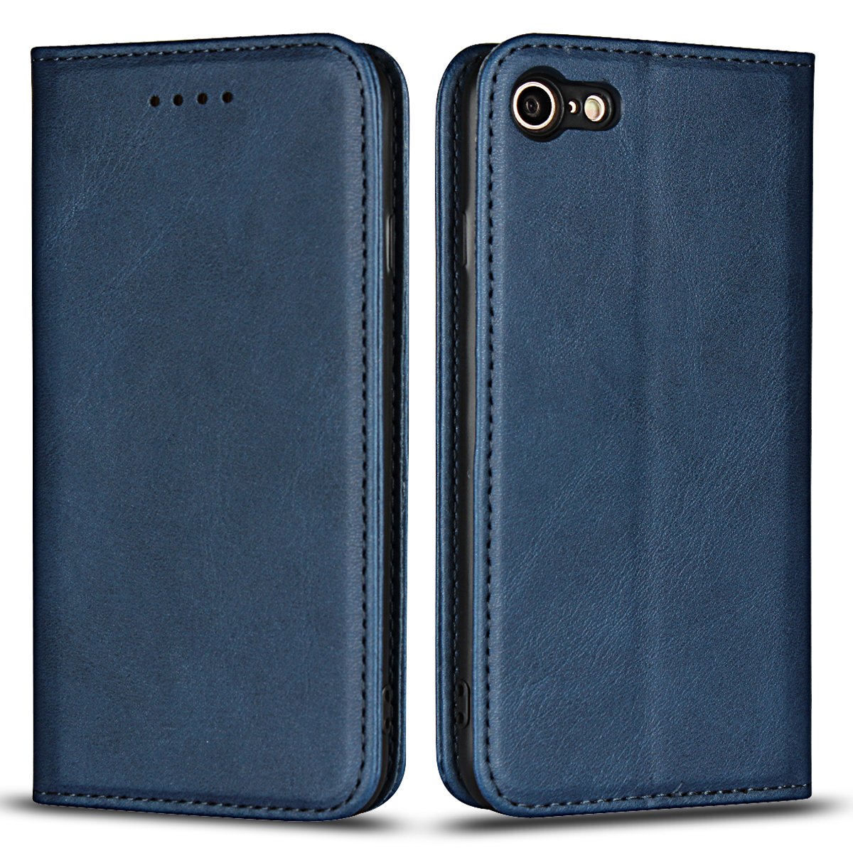iPhoneSE2 iPhoneSE3 アイホン アイフォン SE2 SE3 スマホケース 手帳 case カバー 適用 iCoverCase マグネット 携帯カバー カード 落ち着いた色 レトロ ネイビー