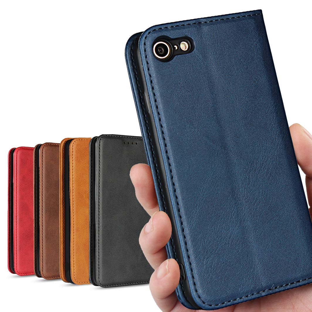 iPhoneSE2 iPhoneSE3 アイホン アイフォン SE2 SE3 スマホケース 手帳 case カバー 適用 iCoverCase マグネット 携帯カバー カード 落ち着いた色 レトロ ネイビー