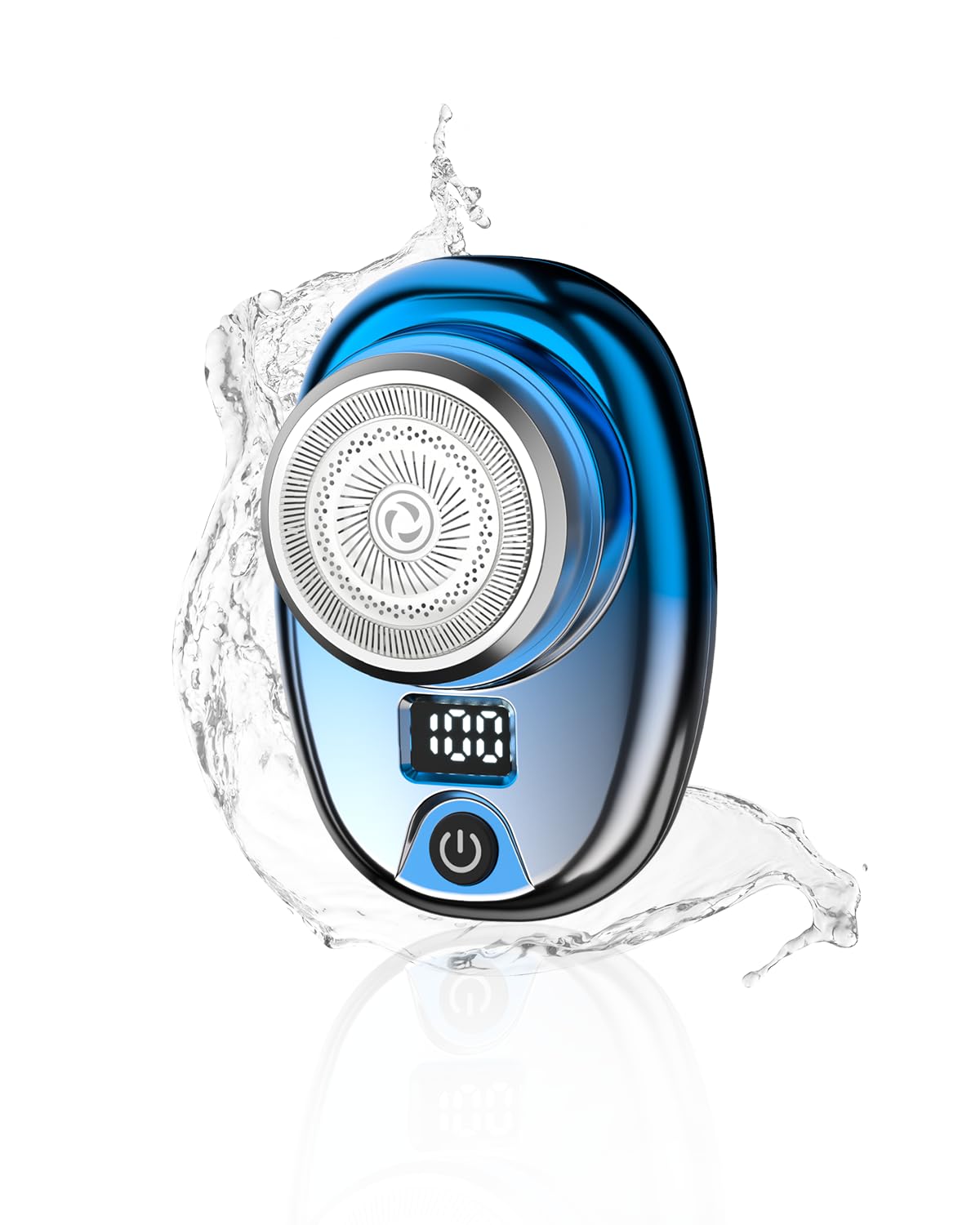 シェーバー メンズ 髭剃り ミニ 電気シェーバー 小型 ひげそり 携帯 軽量 IPX6防水 水洗い 乾湿両用 LEDディスプレイー Type-C充電式 6枚刃 高速回転式 低騒音 お風呂剃り可 旅行 出張 車内常備 誕生日プレゼント